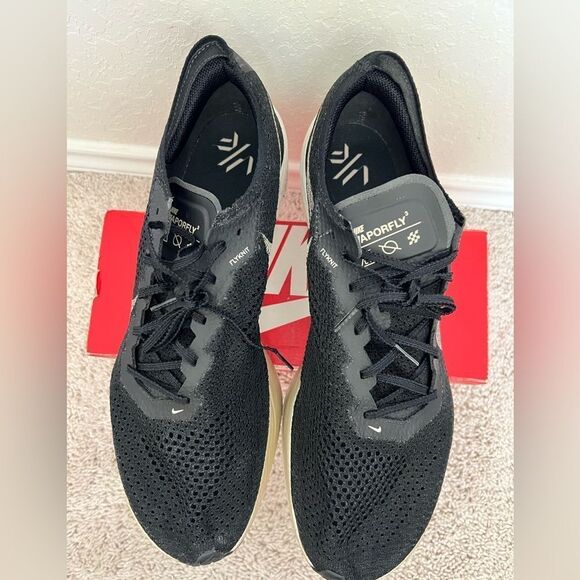 Nike ZoomX Vaporfly NEXT% 3 Black Metallic Gold Grain - Picture 4 of 9